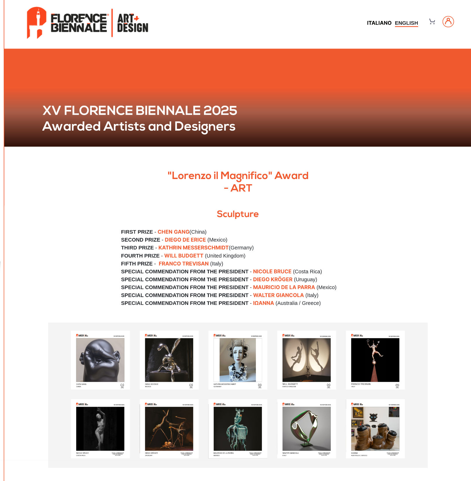 Rassegna stampa premio Biennale di Firenze