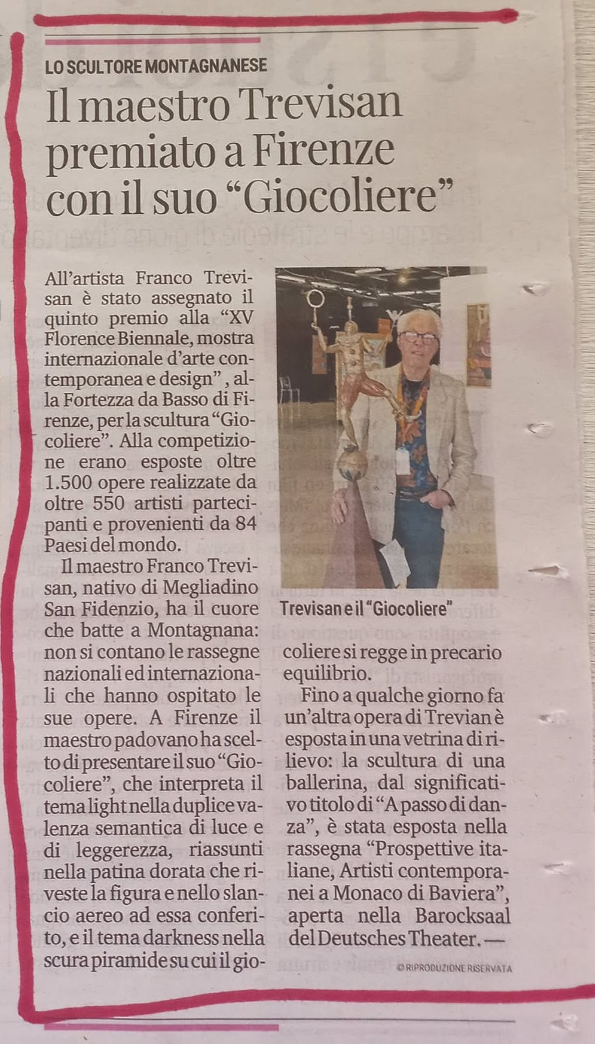 Rassegna stampa premio Biennale di Firenze