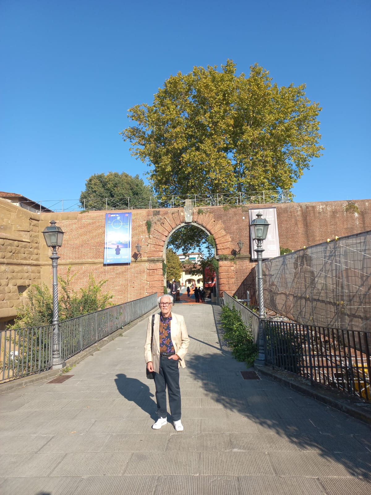 Franco Trevisan visita la Fortezza da Basso a Firenze