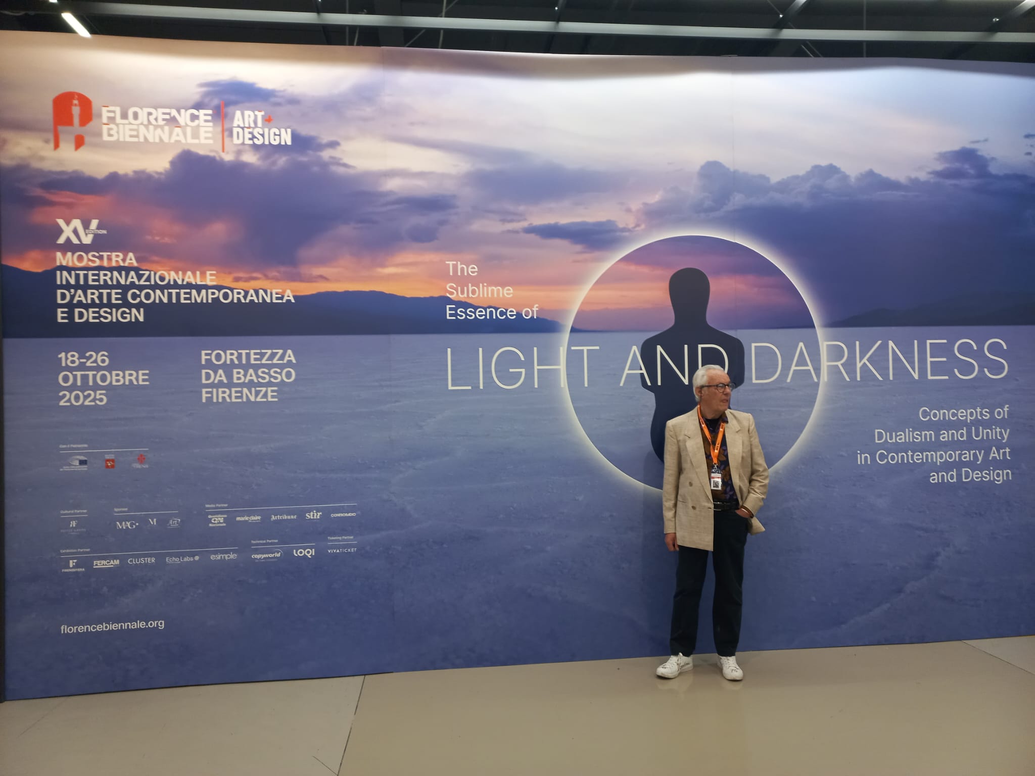 Franco Trevisan visita la Biennale di Firenze