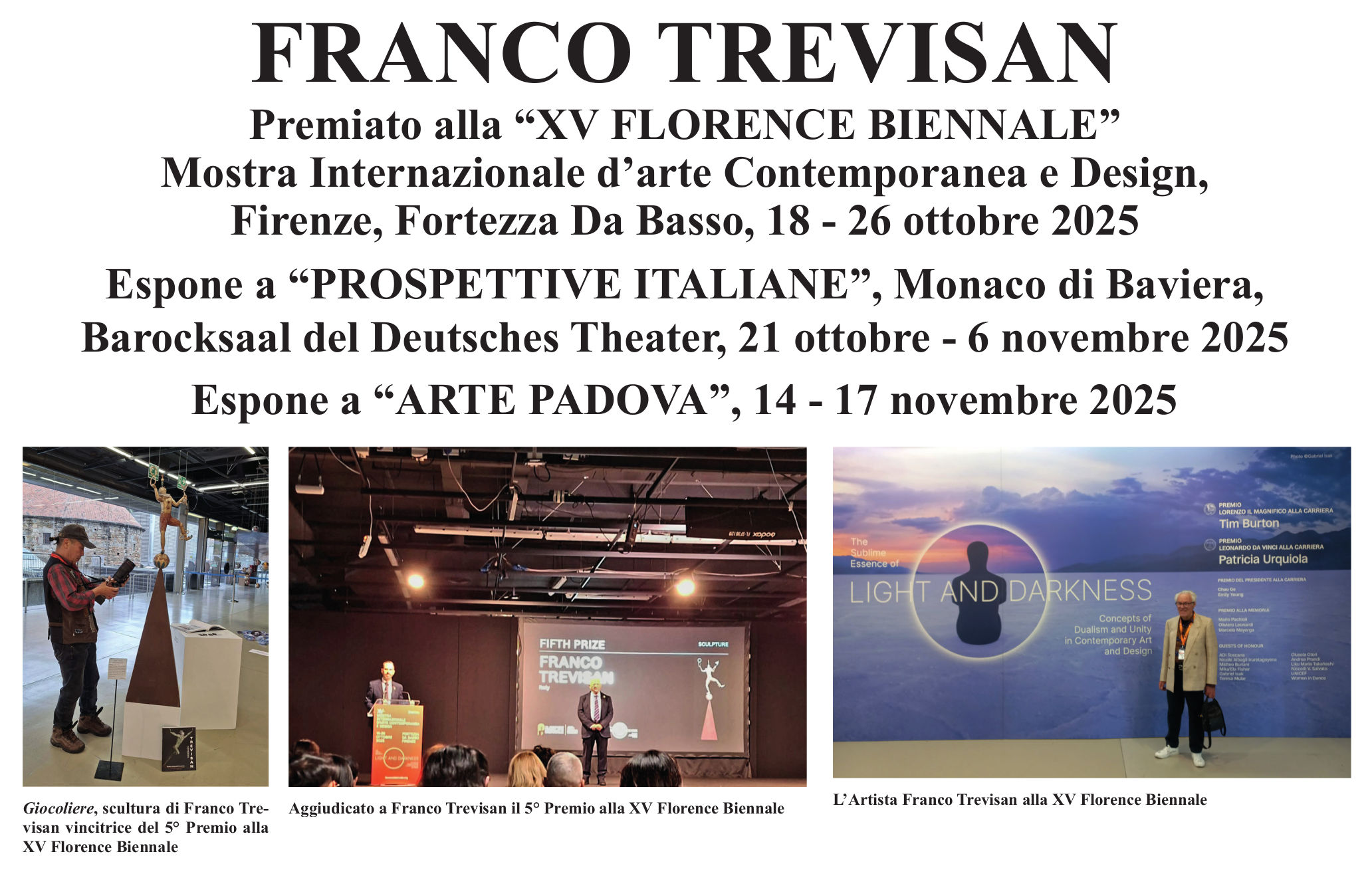 Rivista ARTE Archivio Novembre 2025: Franco Trevisan
