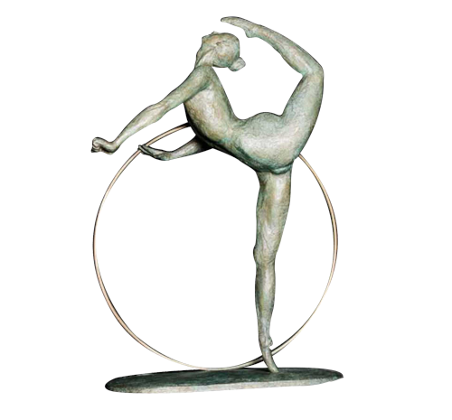 Ginnasta con cerchio